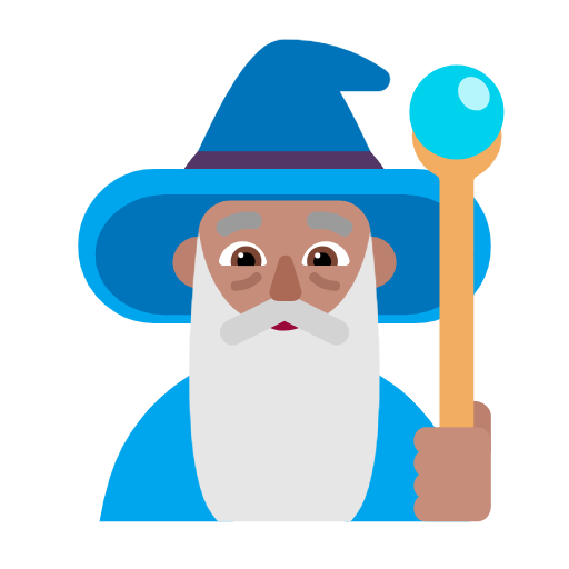 Muž Mág: Střední odstín pleti pro Microsoft Windows 11 23H2 June 2024 Update