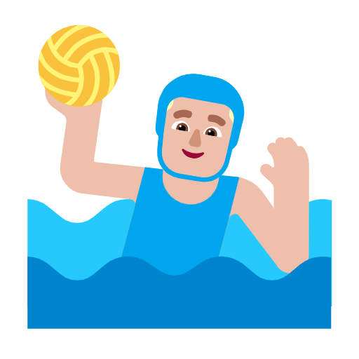 Joueur De Water-Polo: Peau Moyennement Claire pour Microsoft Windows 11 23H2 June 2024 Update