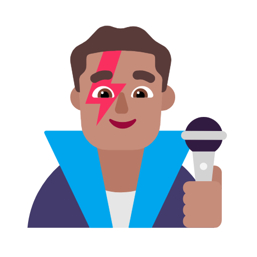 Penyanyi pria: warna kulit sedang untuk Microsoft Windows 11 23H2 June 2024 Update