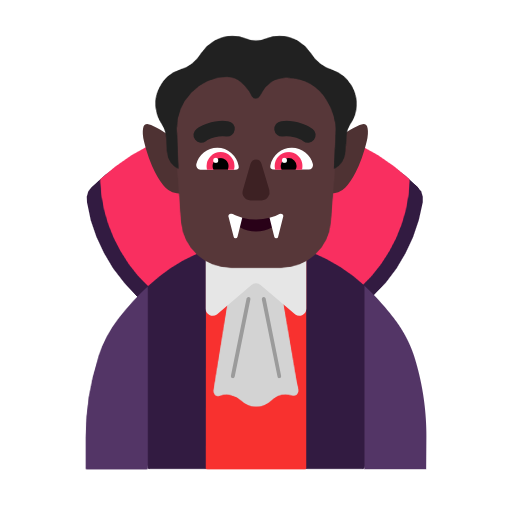 Manlig vampyr: mörk hy för Microsoft Windows 11 23H2 June 2024 Update