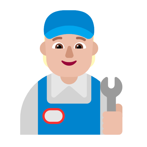 Thợ máy: màu da sáng trung bình cho Microsoft Windows 11 23H2 June 2024 Update