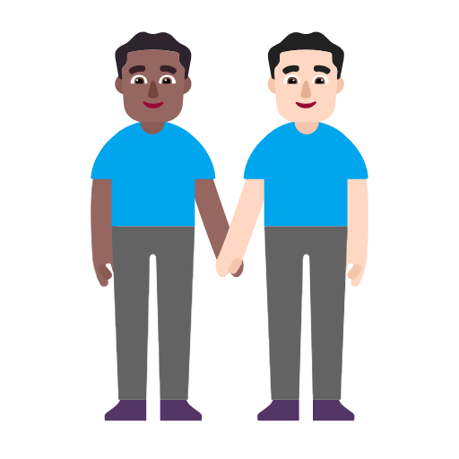 Deux Hommes Se Tenant La Main: Peau Mate, Peau Claire pour Microsoft Windows 11 23H2 June 2024 Update