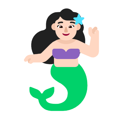 Mořská panna: Světlý odstín pleti pro Microsoft Windows 11 23H2 June 2024 Update