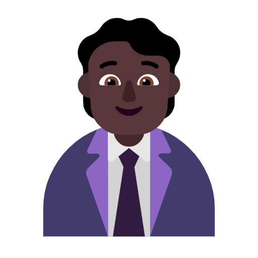 พนักงานออฟฟิศ: โทนผิวสีเข้ม สำหรับ Microsoft Windows 11 23H2 June 2024 Update