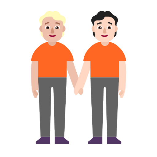 คนจับมือกัน: โทนผิวสีแทน, โทนผิวสีอ่อน สำหรับ Microsoft Windows 11 23H2 June 2024 Update