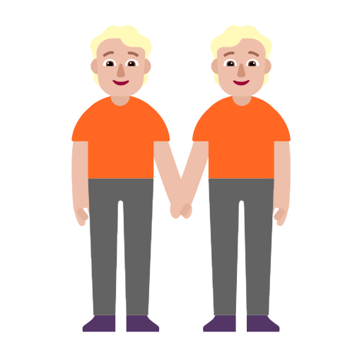 Lidé držící se za ruce: Středně světlý odstín pleti pro Microsoft Windows 11 23H2 June 2024 Update