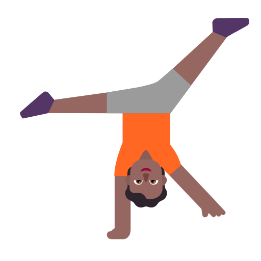 Osoba Cartwheeling: Středně tmavý odstín pleti pro Microsoft Windows 11 23H2 June 2024 Update