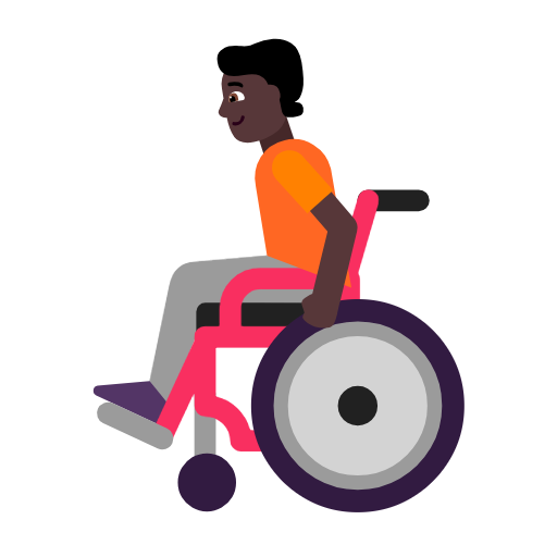 Personne En Fauteuil Roulant Manuel: Peau Foncée pour Microsoft Windows 11 23H2 June 2024 Update