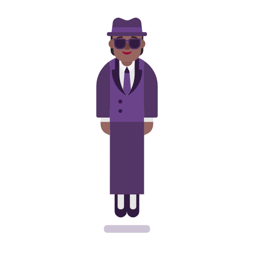 Osoba v obleku levituje: Středně tmavý odstín pleti pro Microsoft Windows 11 23H2 June 2024 Update