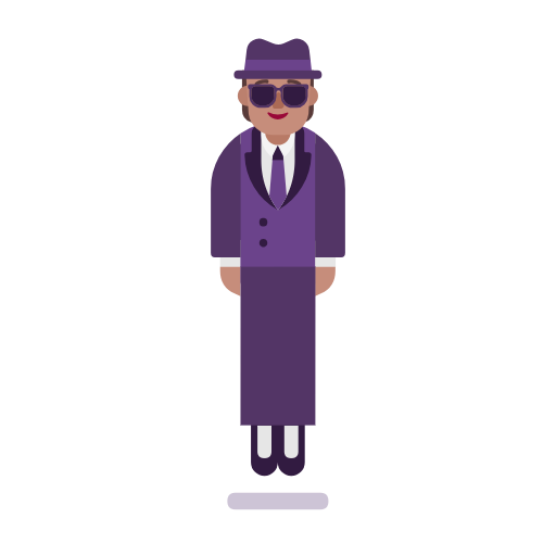 Persoana în costum care levitează: ten mediu pentru Microsoft Windows 11 23H2 June 2024 Update