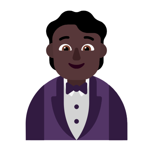 Persona amb esmòquing: pell fosca per Microsoft Windows 11 23H2 June 2024 Update