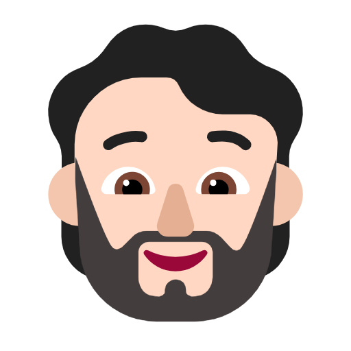 Osoba z brodą: karnacja jasna dla Microsoft Windows 11 23H2 June 2024 Update