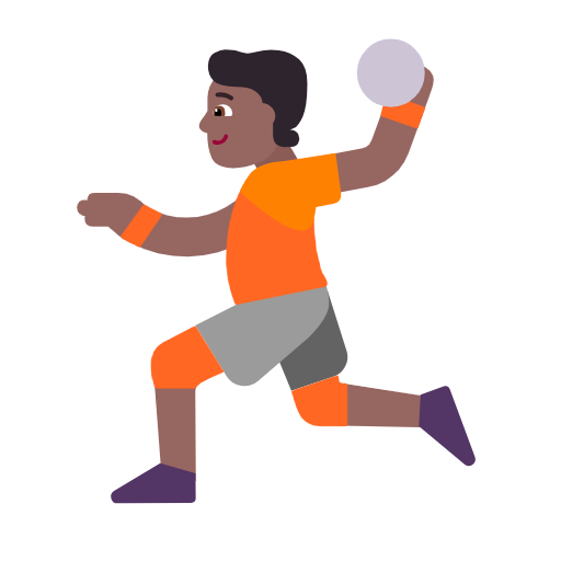 Osoba hrající házenou: Středně tmavý odstín pleti pro Microsoft Windows 11 23H2 June 2024 Update