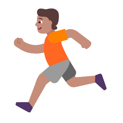 Άτομο τρέχει: μεσαίος τόνος δέρματος για Microsoft Windows 11 23H2 June 2024 Update