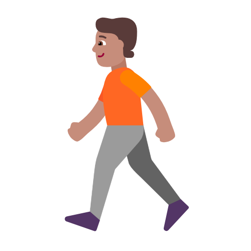 Persoana care merge: Tono mediu al pielii pentru Microsoft Windows 11 23H2 June 2024 Update