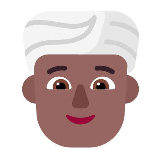 पगड़ी वाला आदमी: हल्की साँवली त्वचा Microsoft Windows 11 23H2 June 2024 Update के लिए