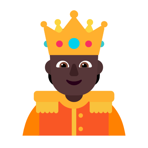 Taç takmış insan: koyu cilt tonu için Microsoft Windows 11 23H2 June 2024 Update