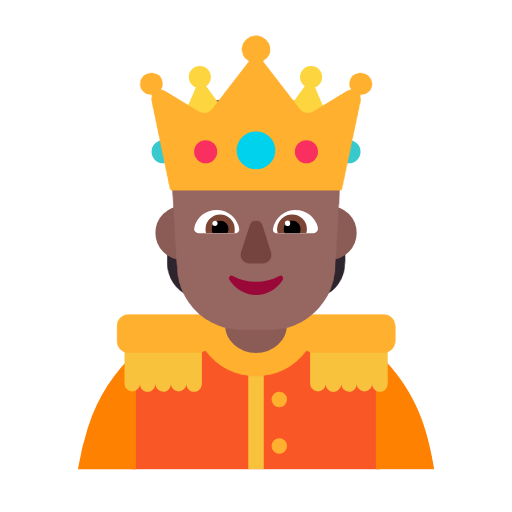 Osoba s korunou: Středně tmavý odstín pleti pro Microsoft Windows 11 23H2 June 2024 Update