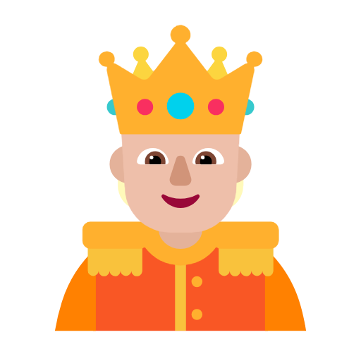 Taç takmış insan: orta açık cilt tonu için Microsoft Windows 11 23H2 June 2024 Update