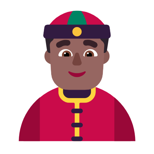 Άντρας με κινέζικο καπέλο: μεσαίος-σκούρος τόνος δέρματος για Microsoft Windows 11 23H2 June 2024 Update