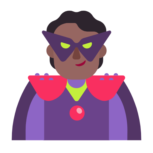 Supervilão: Pele Morena Escura para Microsoft Windows 11 23H2 June 2024 Update