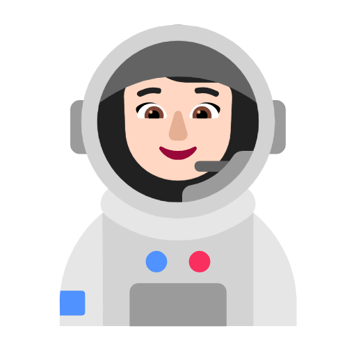 Woman Astronaut: Light Skin Tone for Microsoft Windows 11 23H2 June 2024 Update