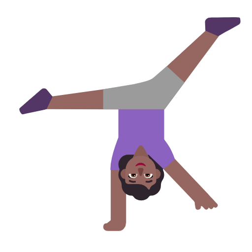 Người phụ nữ nhào lộn: màu da tối trung bình cho Microsoft Windows 11 23H2 June 2024 Update