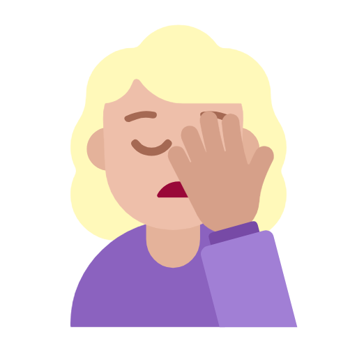 Sich An Den Kopf Fassende Frau: Medium Til Lys Teint für Microsoft Windows 11 23H2 June 2024 Update