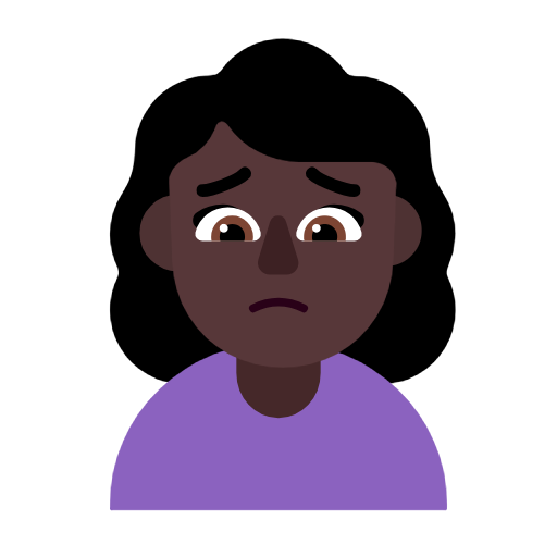 नाक–भौं चढ़ाई महिला: साँवली त्वचा Microsoft Windows 11 23H2 June 2024 Update के लिए