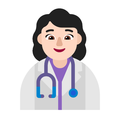 Kadın sağlık çalışanı: açık cilt tonu için Microsoft Windows 11 23H2 June 2024 Update