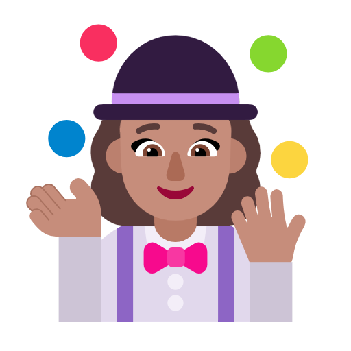 Kvindelig jonglør: medium teint for Microsoft Windows 11 23H2 June 2024 Update