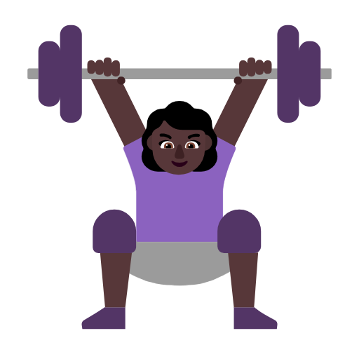 Femme Haltérophile: Peau Foncée pour Microsoft Windows 11 23H2 June 2024 Update