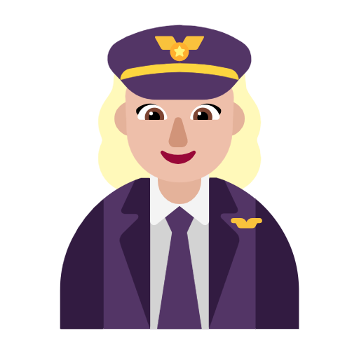 Juruterbang wanita: ton kulit sederhana cerah untuk Microsoft Windows 11 23H2 June 2024 Update