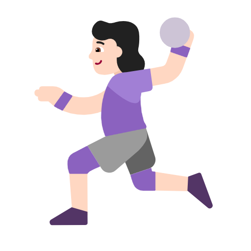 Hentbol oynayan kadın: açık cilt tonu için Microsoft Windows 11 23H2 June 2024 Update