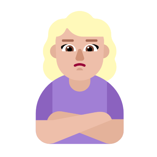 Người phụ nữ bĩu môi: màu da sáng trung bình cho Microsoft Windows 11 23H2 June 2024 Update