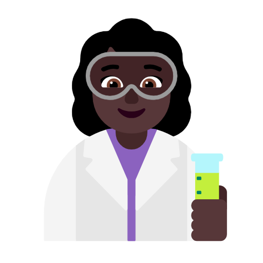 महिला वैज्ञानिक: साँवली त्वचा Microsoft Windows 11 23H2 June 2024 Update के लिए