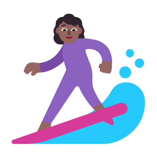 Surfování pro ženy: Středně tmavý odstín pleti pro Microsoft Windows 11 23H2 June 2024 Update