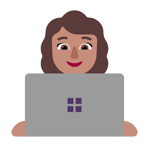 महिला टेक्नोलॉजिस्ट: गेहुँआ त्वचा Microsoft Windows 11 23H2 June 2024 Update के लिए