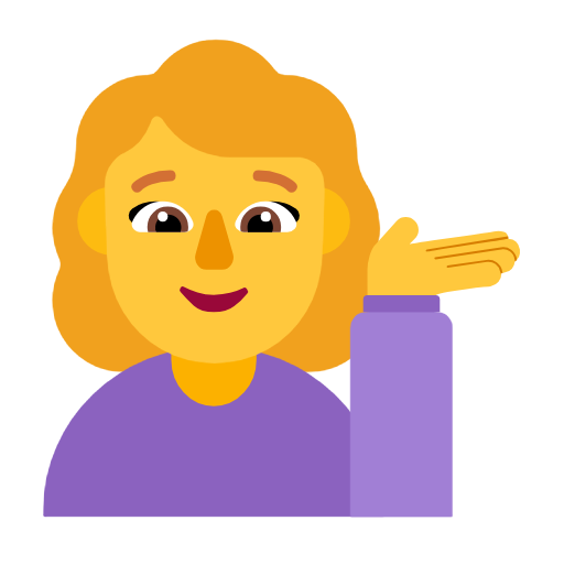 Perempuan menadah tangan untuk Microsoft Windows 11 23H2 June 2024 Update