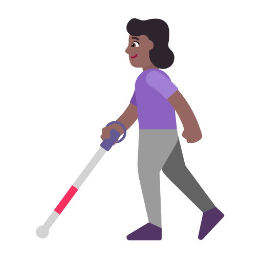 Femme Avec Canne Blanche: Peau Mate pour Microsoft Windows 11 23H2 June 2024 Update