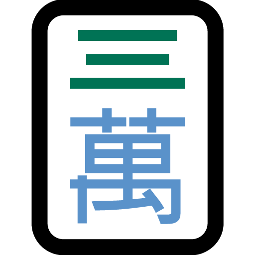 Mahjongbricka tre av karaktärer för Microsoft Windows 11 23H2