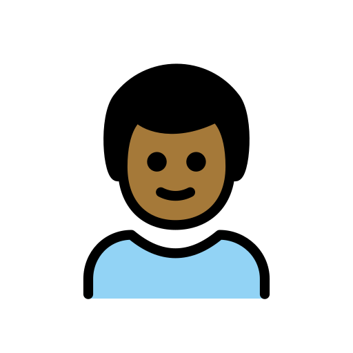 Garçon: Peau Mate pour OpenMoji 15.1