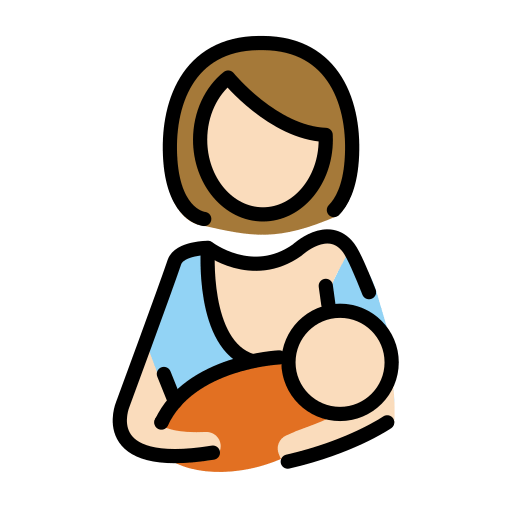 Breast-Feeding: Light Skin Tone for OpenMoji 15.1
