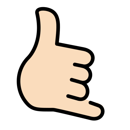 第给我打电话: 较浅肤色号为第OpenMoji 15.1号