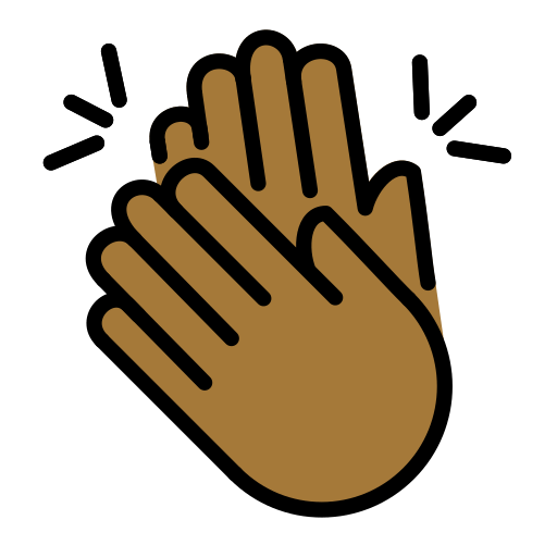 Mani Che Applaudono: Carnagione Abbastanza Scura per OpenMoji 15.1
