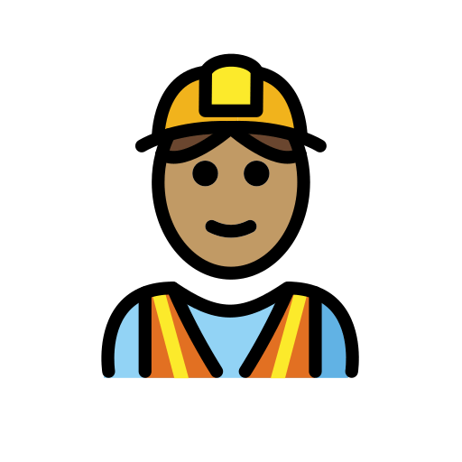 Construction Worker: Medium Skin Tone for OpenMoji 15.1