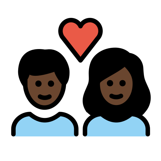 Par med hjerte: mørk teint for OpenMoji 15.1