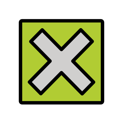 Tlačítko křížové značky pro OpenMoji 15.1