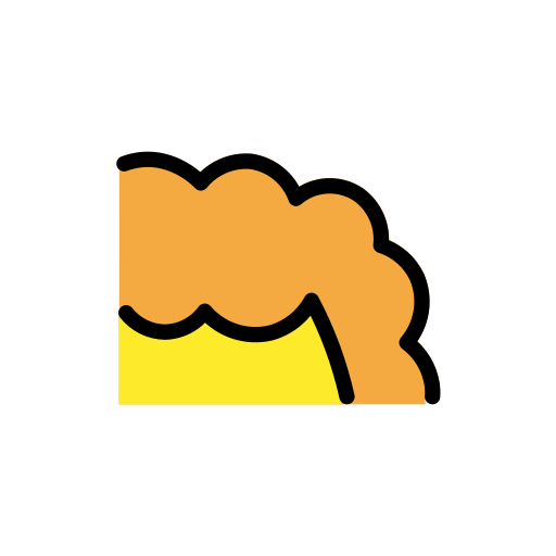 Rambut keriting untuk OpenMoji 15.1