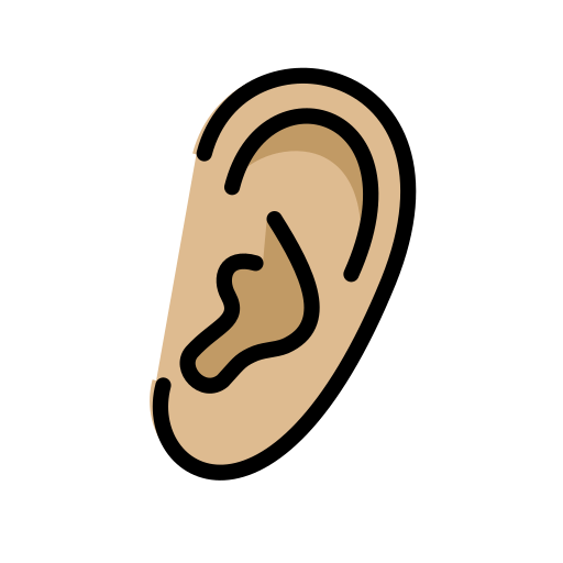 第耳朵: 中等-浅肤色号为第OpenMoji 15.1号